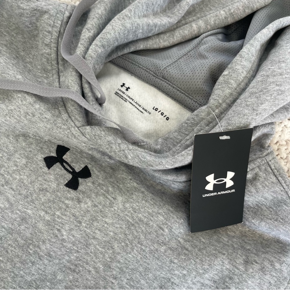 Under Armour Gray Hoodie Size L - Picture 4 of 4